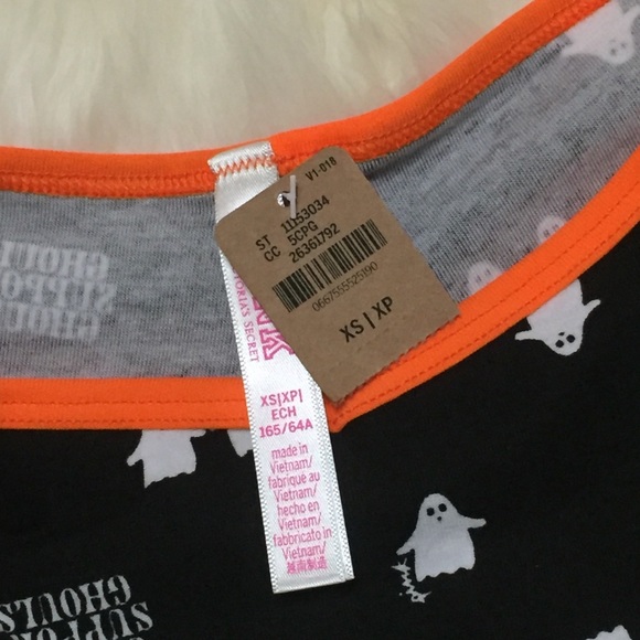 🎃👻VS PINK S Halloween Cheekster Ghost 🎃👻  Ghouls Support Ghouls Holiday NWT - Picture 8 of 13